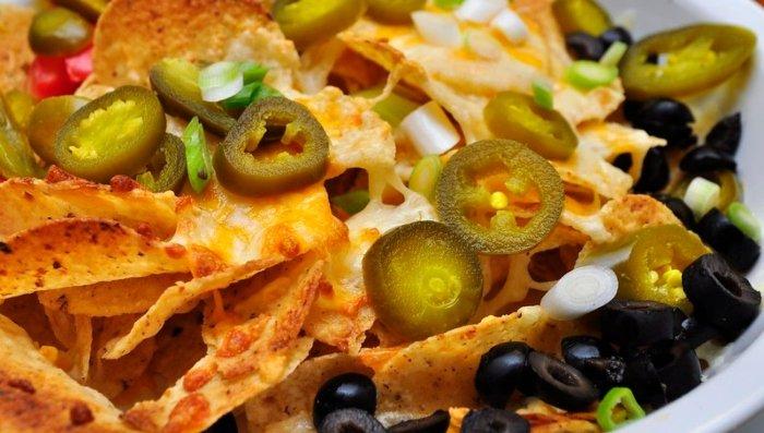 Nachos, kuliner khas Meksiko.
