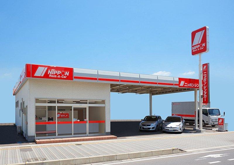 Nippon Rent-A-Car, satu tempat sewa mobil dekat Bandara Kansai Jepang.