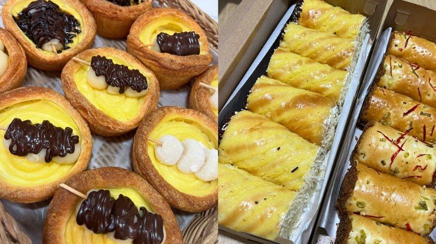 Beragam varian roti, cake, dan pastry di Nyonya Manna Pangkalpinang buat dijadikan oleh-oleh.