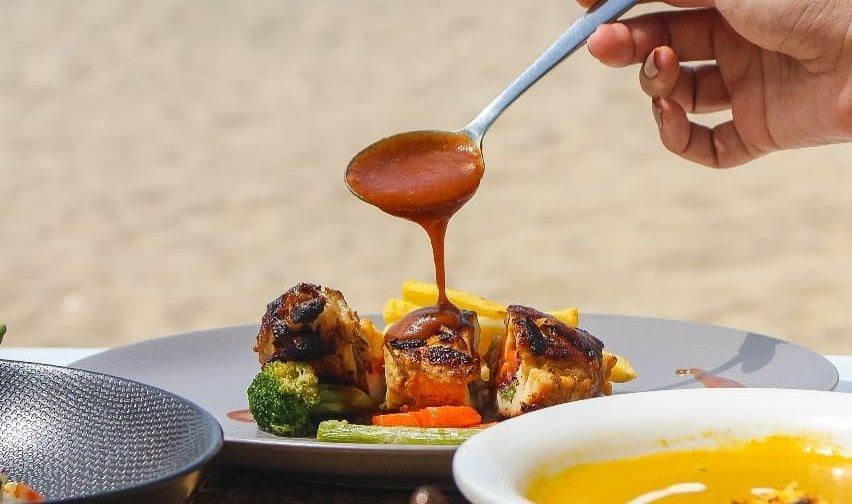 Salah satu menu di Ombak Laut Ancol.