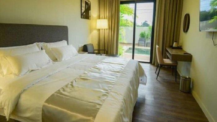 Kamar penginapan di Onyx Hotel & Villa, Bintan, Kepulauan Riau.