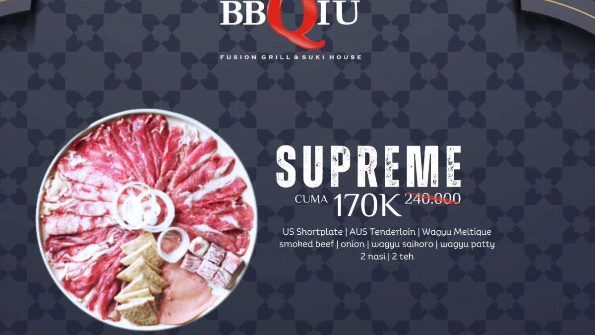 Paket lain dari BBQIU Fusion Grill House di Solo Jawa Tengah.