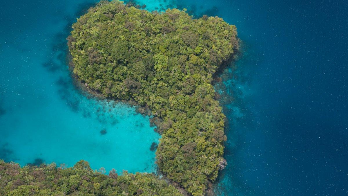 Palau, satu negara terkecil di dunia berdasarkan jumlah penduduk.