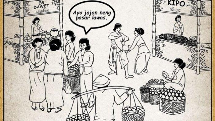 Pamflet Pasar Lawas Mataram di Kecamatan Banguntapan, Kabupaten Bantul, Jogja.
