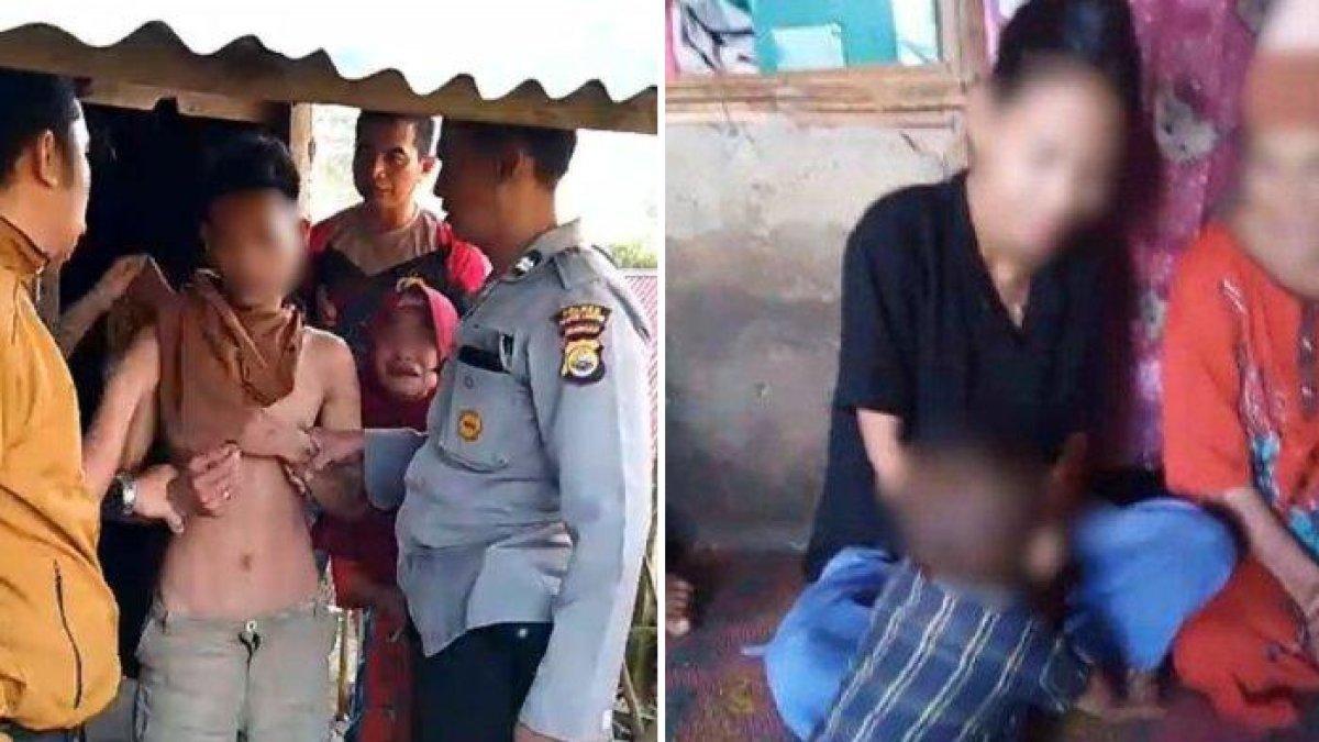 Pelaku dan korban kasus inses kakak adik di Bengkulu.