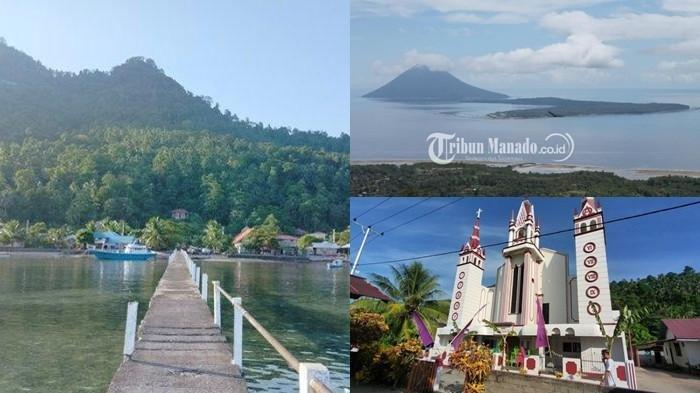 WISATA MANADO - Pemandangan Pulau Manado Tua dan Gereja yang berada di Pulau Manado Tua. Dikabarkan juga ada sebuah jangkar peninggalan Portugis di pesisir pantai Kelurahan Manado Tua Dua, Kecamatan Bunaken Kepulauan, Kota Manado, Provinsi Sulawesi Utara (Sulut). Jangkar peninggalan Portugis berpotensi menjadi wisata untuk Kota Manado.