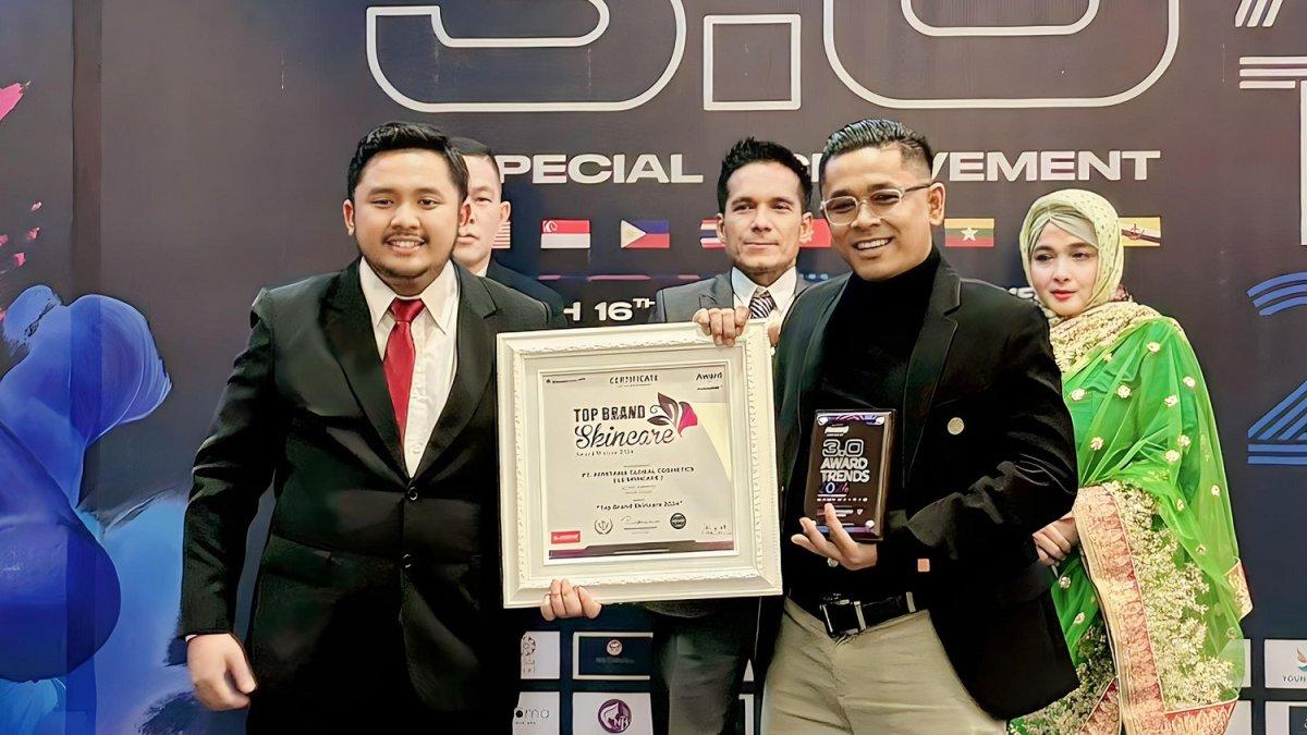 Pendiri sekaligus Owner dari LS Skincare Reborn, Aceng Sunanto mengucapkan rasa syukurnya atas penghargaan yang diraih.