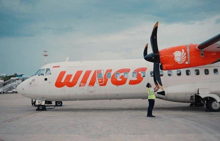 Ilustrasi penerbangan Wings Air. 