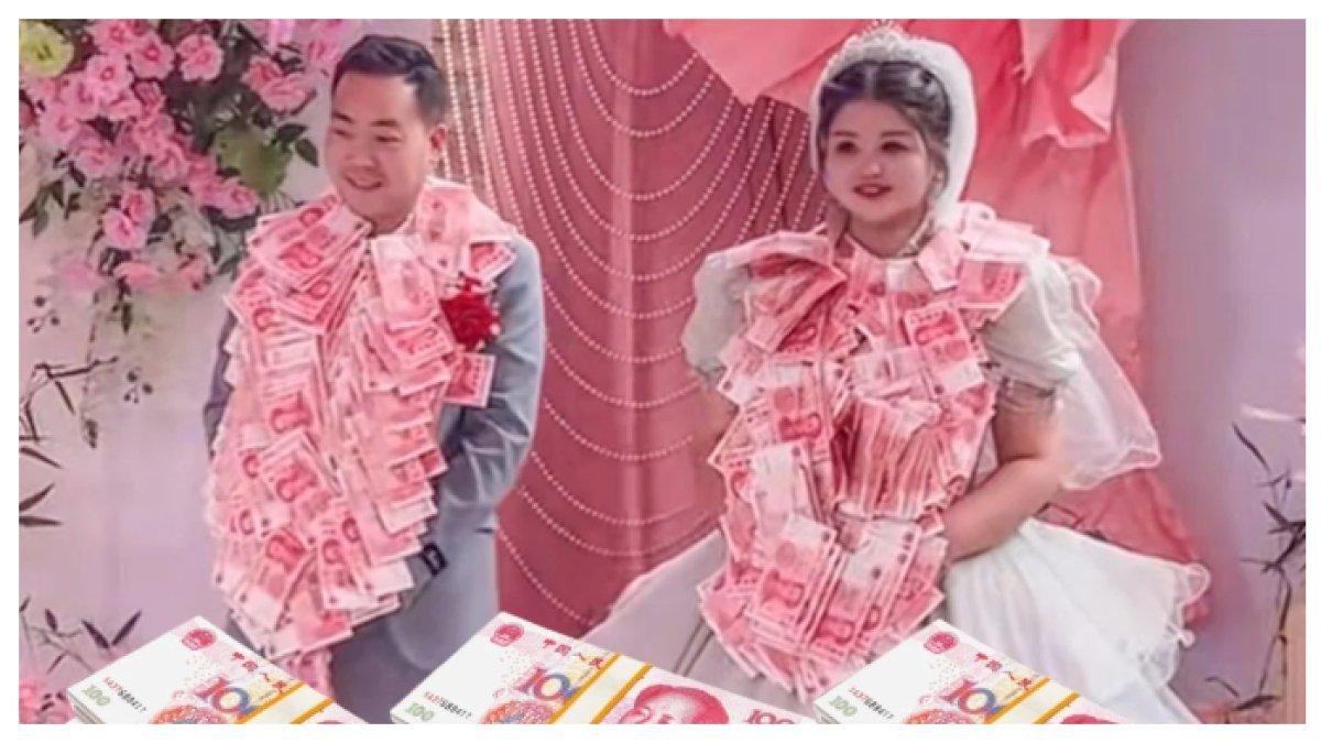 Pengantin di Tiongkok Dapat 'Kalung Uang' Senilai Rp 359 Juta
