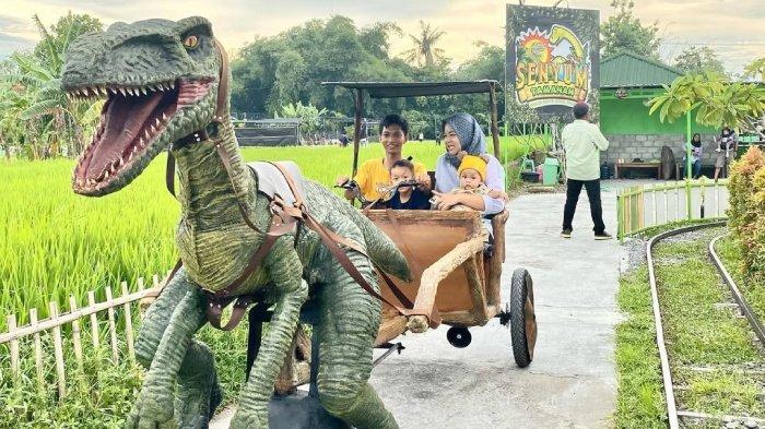 Pengunjung berwisata ke Senyum Tamanan, tempat wisata kids friendly di Kecamatan Banguntapan, Kabupaten Bantul, Jogja.