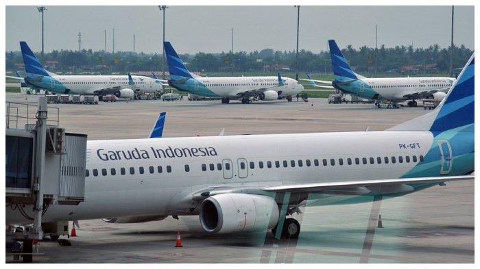 Pesawat Garuda Indonesia tawarkan rute Jakarta-Medan.