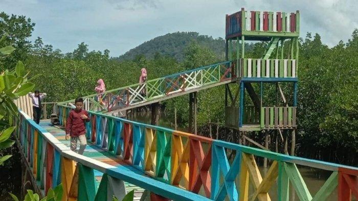 Pesona Wisata Hutan Mangrove di Desa Kelumu, Kecamatan Lingga, Kabupaten Lingga, Provinsi Kepri.