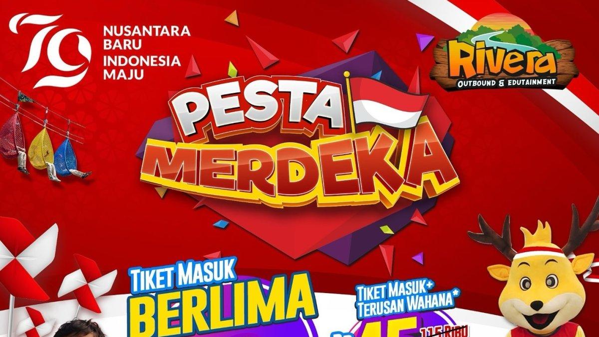 Pesta Merdeka, satu  promo harga tiket masuk Rivera Bogor spesial Agustus 2024.