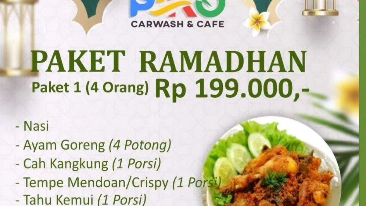 Piko Carwash & Cafe, satu resto di Lampung yang menawarkan paket bukber Ramadan.