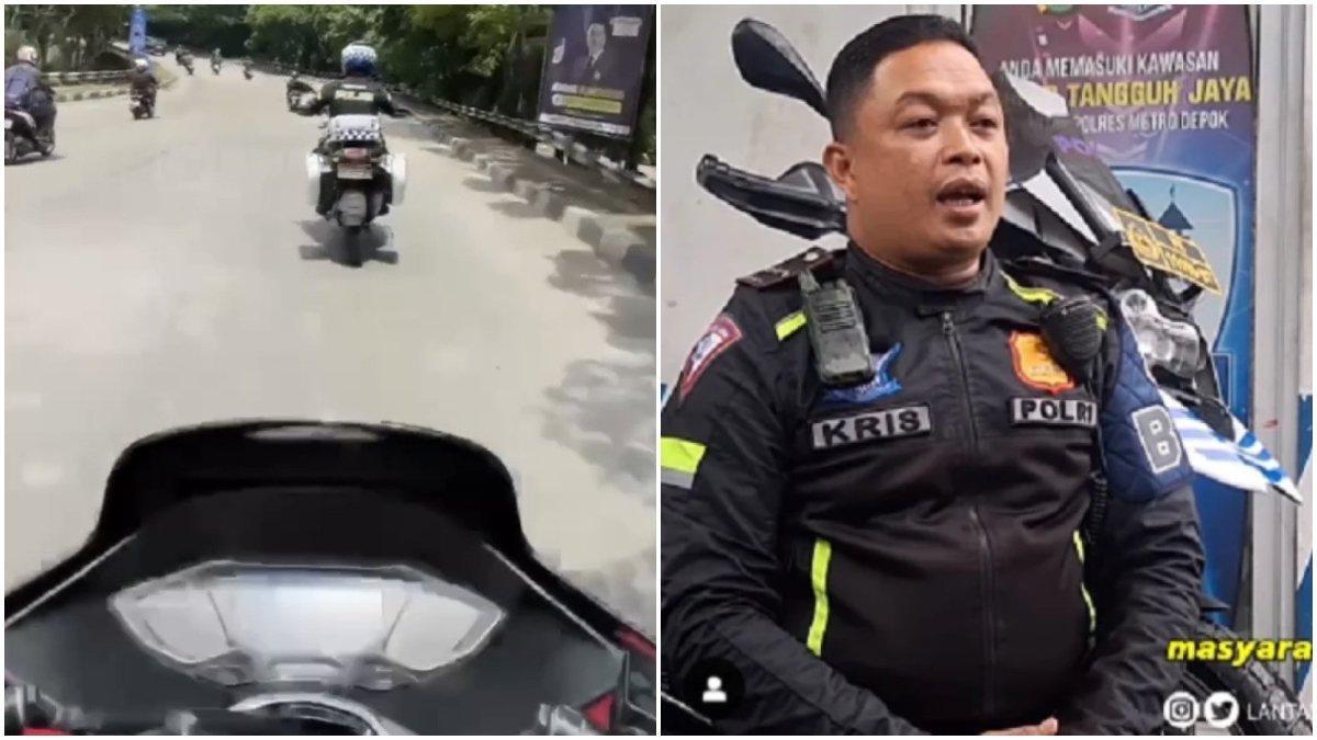 Polisi yang mengawal pemotor PCX buka suara, diduga pemotor dikejar oknum ngaku debt collector.