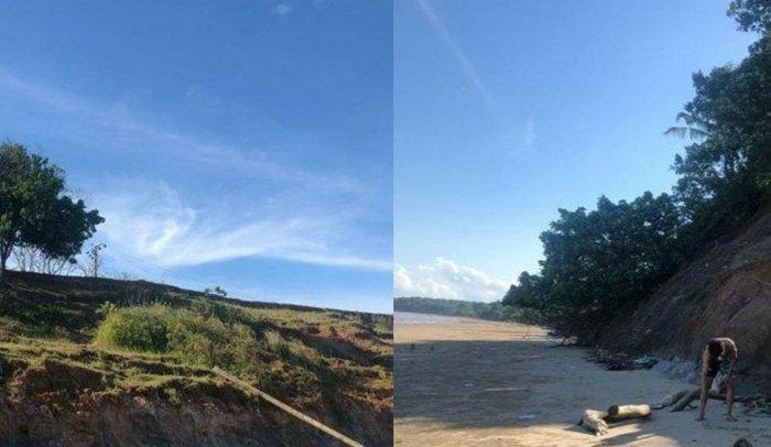 WISATA TANAH BUMBU - Potret keindahan Pantai Tebing di Sungai Loban, Tanah Bumbu, Kalimantan Selatan, Jumat (7/3/025). Daya tarik Pantai Terbing terletak pada pasir lembut yang dihiasi dengan hamparan tebing tanah memanjang. Pantai Tebing bisa menjadi tempat wisata pilihan untuk menikmati liburan dengan tarif terjangkau.