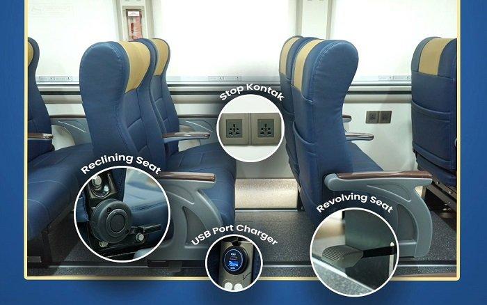 Potret Kereta Ekonomi Stainless Steel New Generation yang akan dirangkaikan di KA Majapahit mulai 25 Maret 2024.