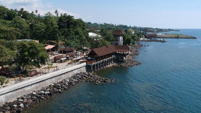 Potret Malayang Beach Walk di Malalayang, Kota Manado, Sulawesi Utara.