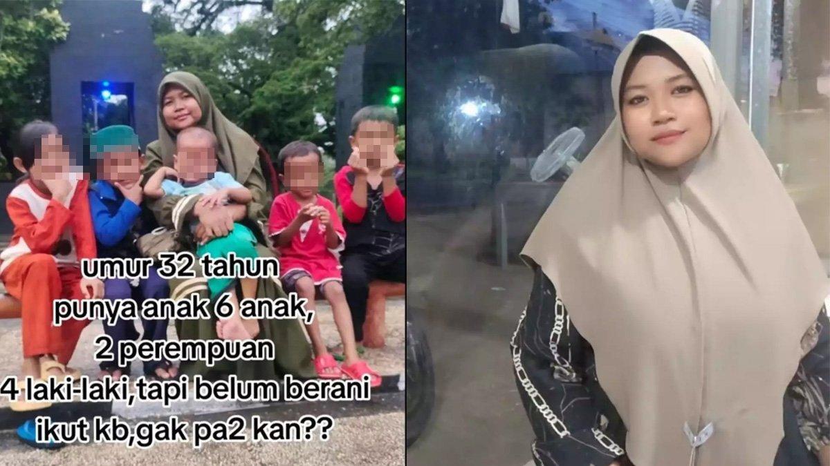 Potret Rodiya punya 6 anak meski usianya baru 32 tahun.