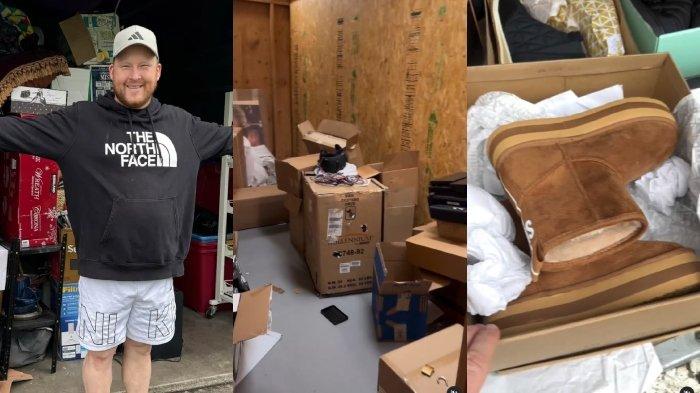 Pria dapat rezeki nomplok, beli gudang penyimpanan murah Rp 6,5 juta malah isinya barang mewah Gucci dan Coach.
