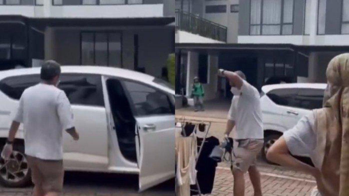 Pria yang mengendarai mobil ini kepergok curi bra yang dijemur di perumahan elite di Bintaro, terkuak sosoknya.