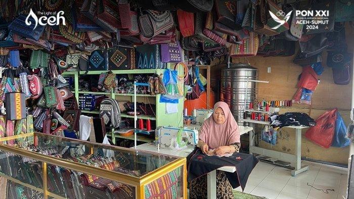 Produk Kerawang Gayo di Desa Bebesen, Kecamatan Bebesan, Kabupaten Aceh Tengah, Aceh.