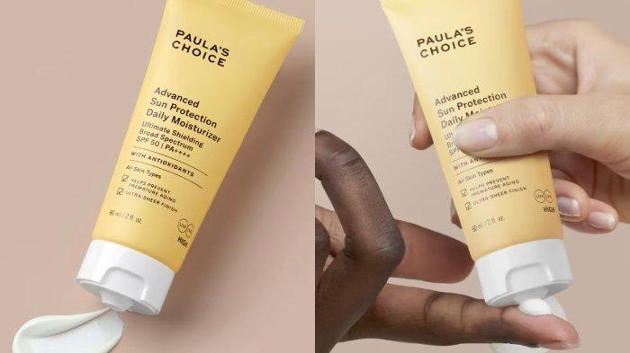 Produk sunscreen atau tabir surya dari Paula's Choice Advanced Sun Protection Daily Moisturiser SPF 50