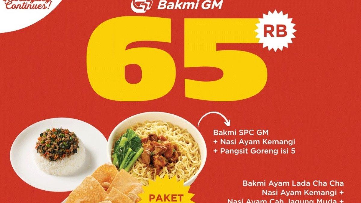 Promo Delivery, promo Bakmi GM Spesial Ulang Tahun ke 65 yang sayang buat dilewatkan.
