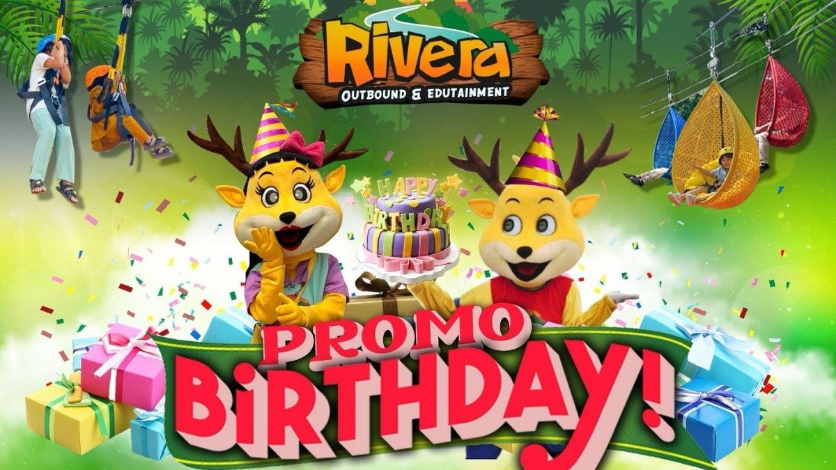 Promo Ulang Tahun, satu promo harga tiket masuk Rivera Bogor spesial Agustus 2024.