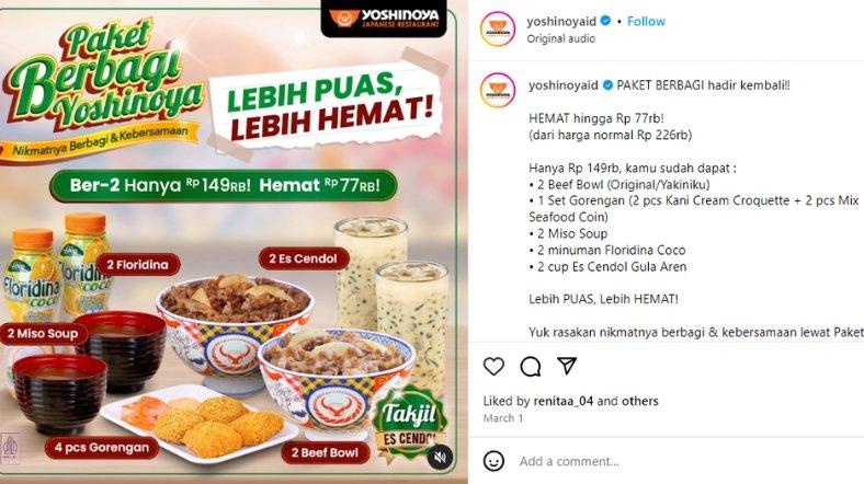 Promo Yoshinoya Ramadhan.