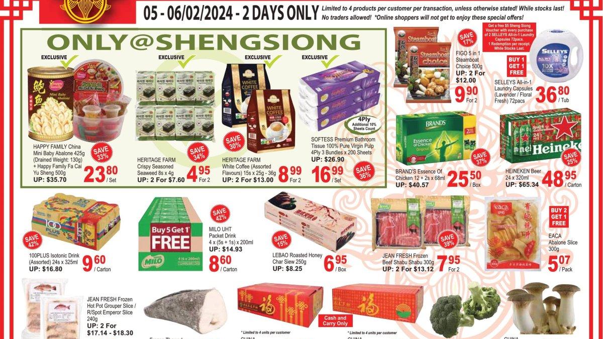 Promo dari supermarket Sheng Siong Singapura
