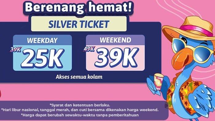 Promo harga tiket masuk Tropikana Waterpark Pekanbaru, Riau selama September 2024.