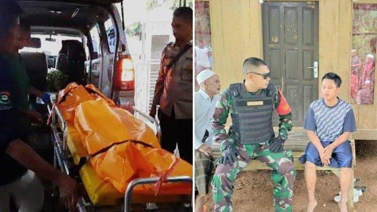 Rahmat tega bunuh ibu kandungnya bernama Inas (45 tahun) karena kesal tidak dibelikan sepeda motor, Selasa (14/5/2024).