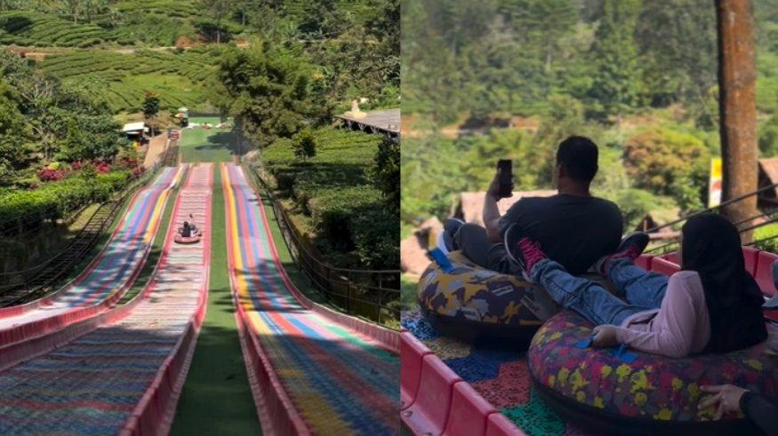 Rainbow Slide Wisata Gunung Mas.