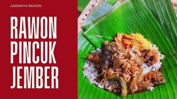 Rawon Pincuk Pajajaran di Jember, Jawa Timur.