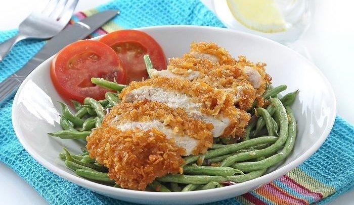 Ayam katsu buncis.
