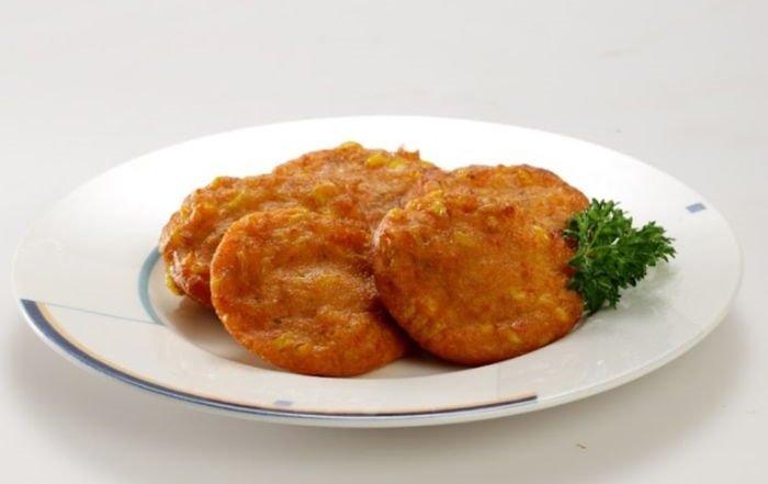Dadar jagung ebi.