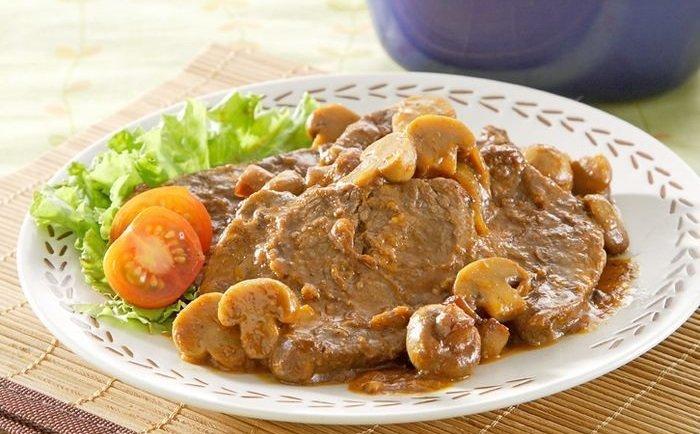 Daging kecap jamur.