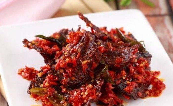 Dendeng balado.