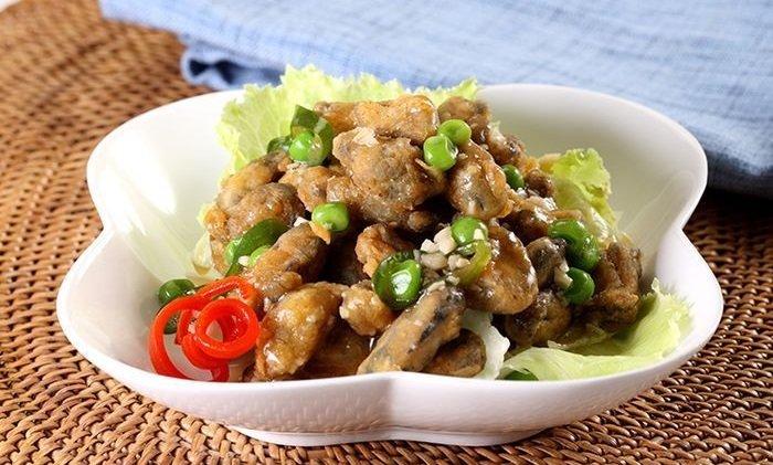Kerang goreng saus tiram.