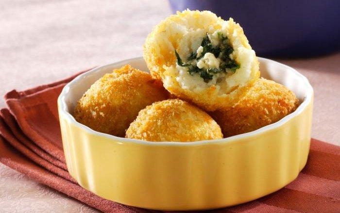 Kroket kentang bayam.
