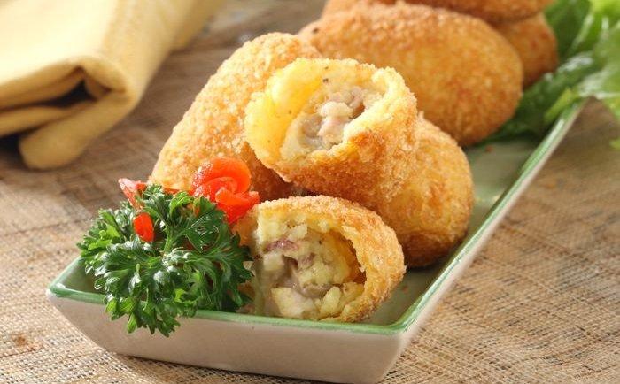 Kroket kentang jamur.