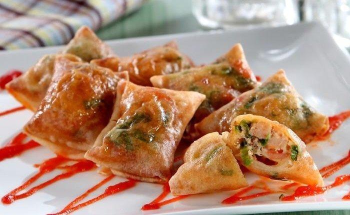 Martabak mini udang.