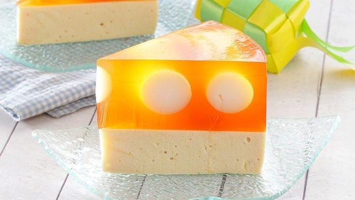 Puding karamel yogurt leci.