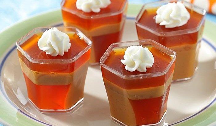 Puding sagu karamel.