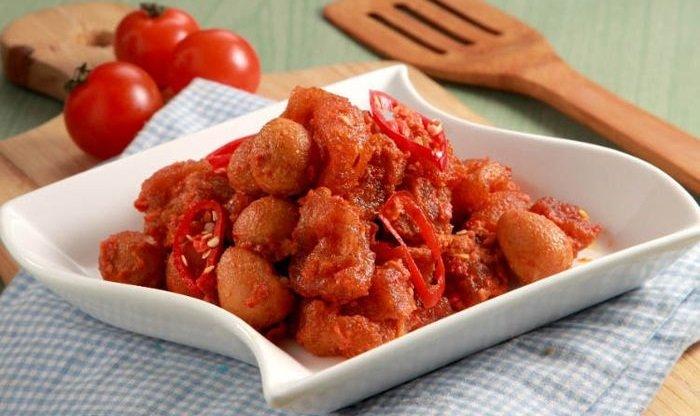 Sambal goreng telur puyuh.