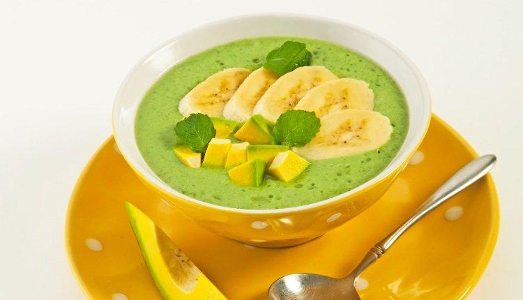 Ilustrasi smoothie hijau
