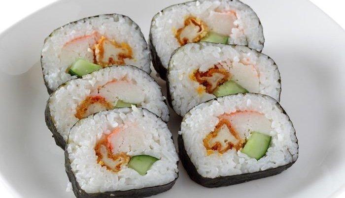 Ilustrasi menu sushi.