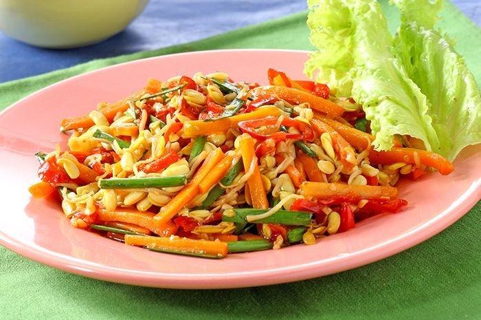 Menu masakan sehari-hari yang sederhana.