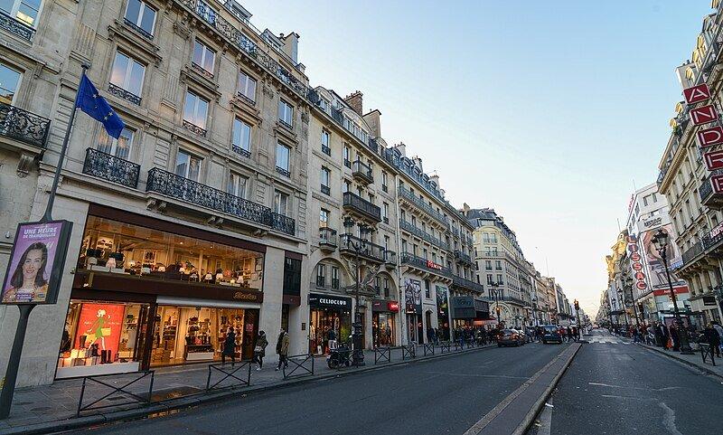 Rue de Rivoli di Paris, Prancis.